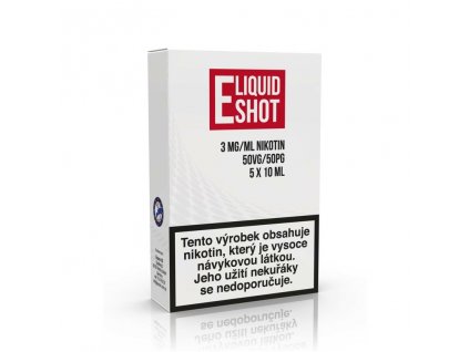 5 pack e liquid shot booster 50pg 50vg 3mg ml