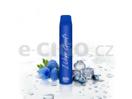 IVG Bar Plus - Chladivá modrá malina (Blue Raspberry Ice) - jednorázová cigareta