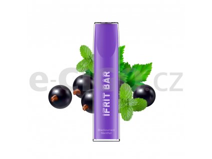 ifrit bar blackcurrant menthol jednorazova e cigareta 24764