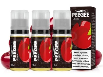 Liquid PEEGEE - VIŠEŇ (CHERRY) 3x10ml