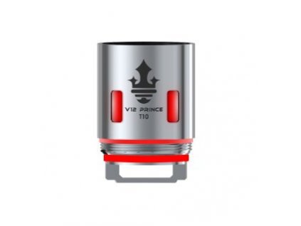 Smok TFV12 Prince V12 Prince - T10 žhavicí hlava 0,12ohm Red Light