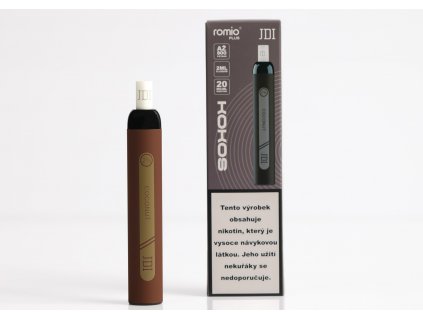 Romio Plus - Kokos - jednorázová cigareta 600 potáhnutí