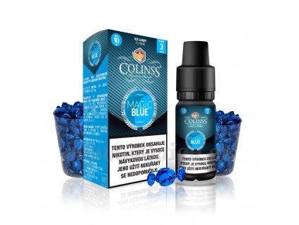 E-liquid Colinss 10ml Magic Blue (Ledové bonbony)