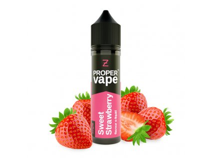 Příchuť Proper Vape by Zeus Juice S&V: Sweet Strawberry (Sladká jahoda) 20ml