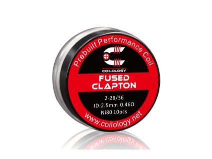 Předmotané spirálky Coilology Fused Clapton Ni80 (0,46ohm) (10ks)