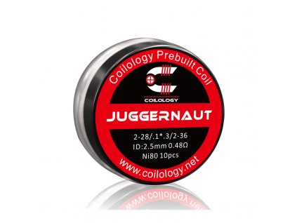 Předmotané spirálky Coilology Juggernaut Ni80 (0,48ohm) (10ks)