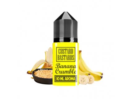 Příchuť Custard Bastards: Banana Crumble (Banán s pudinkem) 10ml