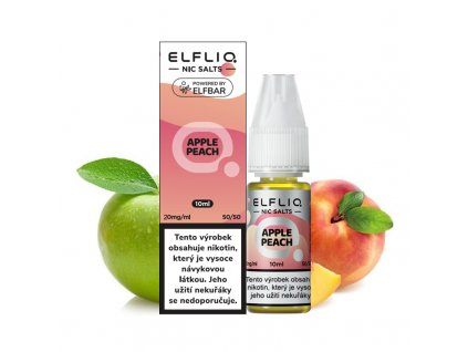 E-liquid Elfliq Salt 10ml Apple Peach (Jablko s broskví)