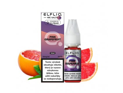 E-liquid Elfliq Salt 10ml Pink Grapefruit (Svěží grapefruit)