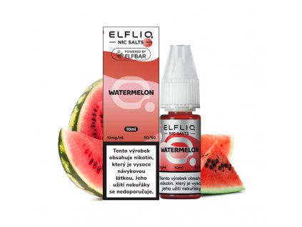 E-liquid Elfliq Salt 10ml Watermelon (Vodní meloun)