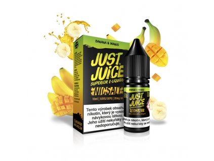 E-liquid Just Juice Salt 10ml Banana & Mango (Banán & mango)