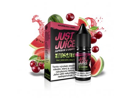 E-liquid Just Juice Salt 10ml Watermelon & Cherry (Vodní meloun & třešeň)