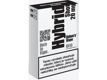 Booster Adam's Vape Hybrid 5x10ml VG75-PG25 20mg