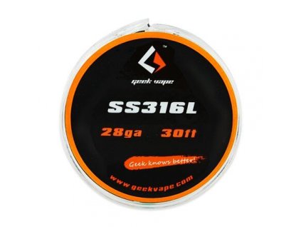 SS316L - odporový drát 0,3mm 28GA (10m) - GeekVape