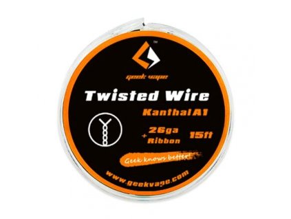 Twisted Kanthal A1 - odporový drát 26GA + Ribbon (5m) - GeekVape