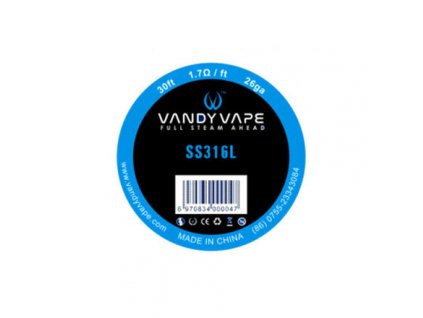 SS316L - odporový drát 0,4 mm 26GA - Vandy Vape (9m)