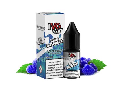 E-liquid IVG Salt Blue Raspberry (Modrá malina) 10ml