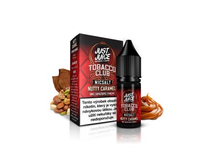 Just Juice Salt Tobacco Nutty Caramel (Oříškový tabák s karamelem) 10ml