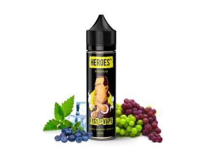 Příchuť ProVape Heroes S&V: Fist Of Vape (Hrozny, borůvka, mentol) objem 20ml