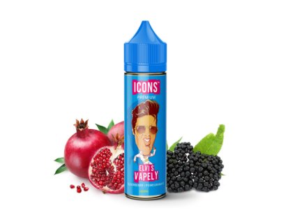 Příchuť ProVape Icons S&V: Elvis Vapely (Černý bez, granátové jablko) objem 20ml