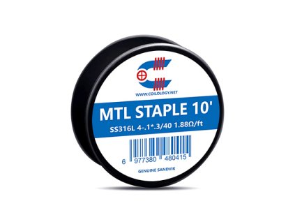 Odporový drát Coilology Sandvik - MTL Staple SS316L (3m) typ drátu 4-.1*.3/40