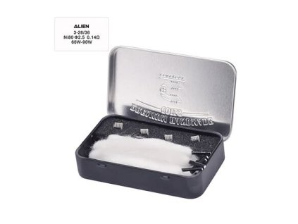 Předmotané spirálky Coilology Handcrafted Sandvik Alien Ni80 (4ks)