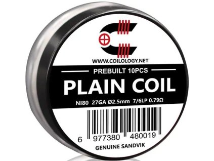 Coilology PLAIN předmotané spirálky Ni80 0,79ohm