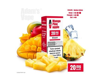 Adam's Vape SALTS Mango Pineapple (Mango s ananasem) 10ml intenzita nikotinu 20mg Kolek Q