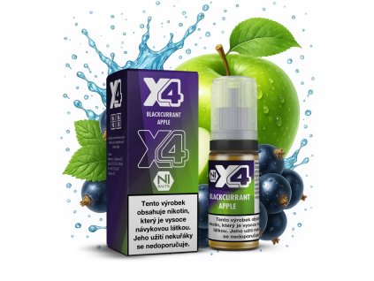 X4 Bar Juice - Černý rybíz a jablko (Blackcurrant Apple) 10ml