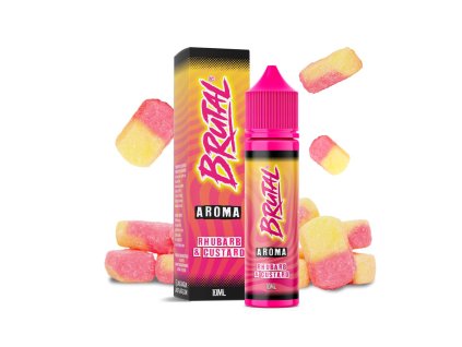 Příchuť Brutal S&V: Rhubarb & Custard (Sladká rebarbora s custardem) objem 10ml kolek Q (Objem 10ml)
