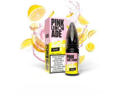 Riot BAR EDTN Salt Pink Lemonade (Růžová limonáda) 10ml intenzita nikotinu 20mg kolek Q