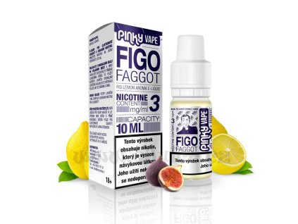 Pinky Vape Figo Faggot (Fík & Citron) 10ml 10ml intenzita nikotinu 18mg