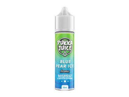 Příchuť Pukka Juice S&V: Blue Pear Ice (Ledová borůvka s hruškou) objem 10ml
