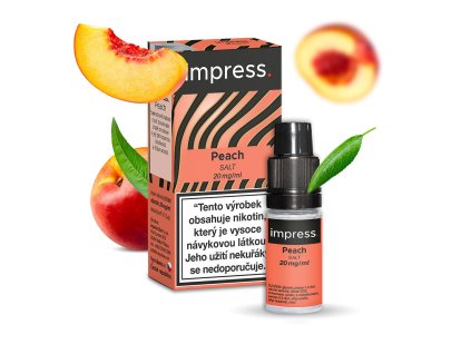 Impress Salt Peach (Broskev) 10ml intenzita nikotinu 20mg (Intenzita nikotinu 20mg)