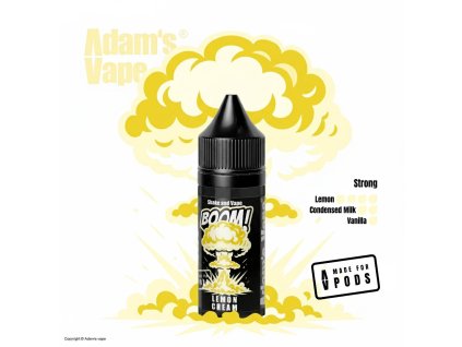 Příchuť Adam's Vape Boom S&V: Lemon Cream (Sladký citronový krém) objem 5,0ml