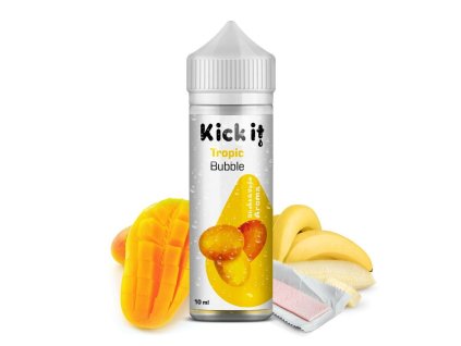 Příchuť KickIt S&V: Tropic Bubble (Tropická žvýkačka) objem 10ml tabáková nálepka Kolek Q (Objem 10ml)