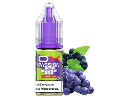 Liquid OXVA OX PASSION Salts Blackcurrant Squash 10ml (Obsah nikotinu 10mg)
