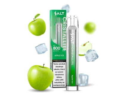 Salt Cristallite Disposable Pod Kit (Apple Ice) intenzita nikotinu 20mg