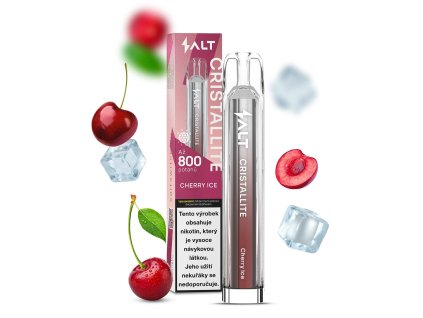 Salt Cristallite Disposable Pod Kit (Cherry Ice) intenzita nikotinu 20mg