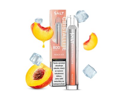 Salt Cristallite Disposable Pod Kit (Peach Ice) intenzita nikotinu 20mg