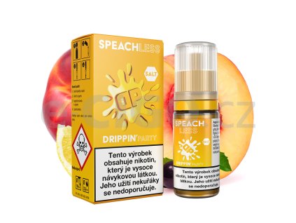 drippin salt party speachless broskvova limonada 10ml 27676