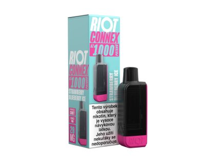 RIOT Connex 1000 předplněná kapsle (Strawberry Blueberry Ice) 1ks (Intenzita nikotinu 20mg)