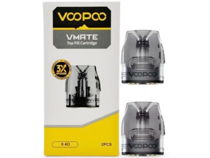 VOOPOO VMATE TOP FILL cartridge 3ml 2Pack (Odpor 0,4 ohm)