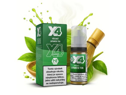 X4 Bar Juice Japanese Tea (Japonský čaj) 10ml (Intenzita nikotinu 10mg)
