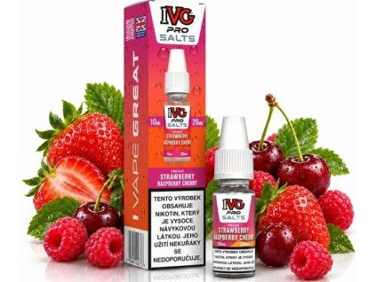 Liquid IVG Pro Salts Strawberry Raspberry Cherry 10ml (Obsah nikotinu 20mg)