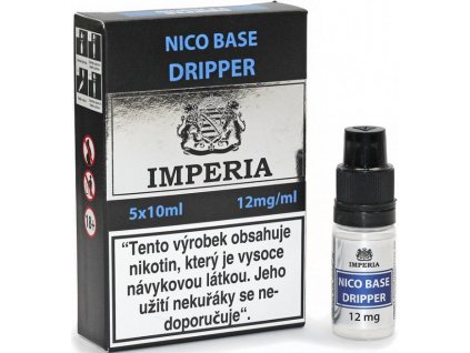 nikotinova baze cz imperia dripper 5x10ml pg30 vg70 12mg