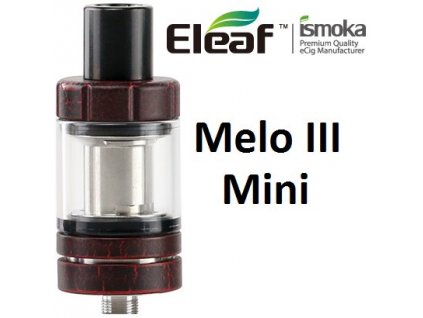 Eleaf Melo 3 Mini clearomizer Červená Crackle