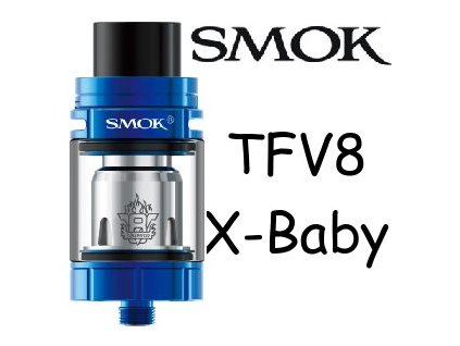 Smoktech TFV8 X-Baby clearomizer Modrá