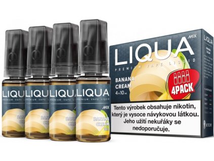 Liquid LIQUA MIX 4 Pack Banana Cream 10ml-3mg