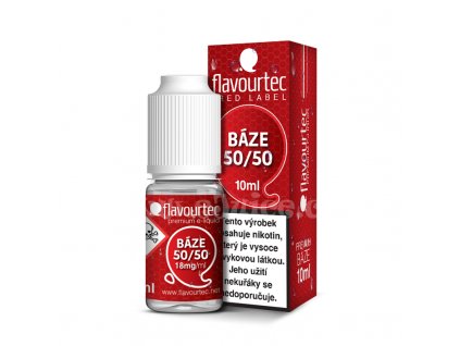Nikotinová báze Flavourtec Red Label (50/50): 10ml / 18mg